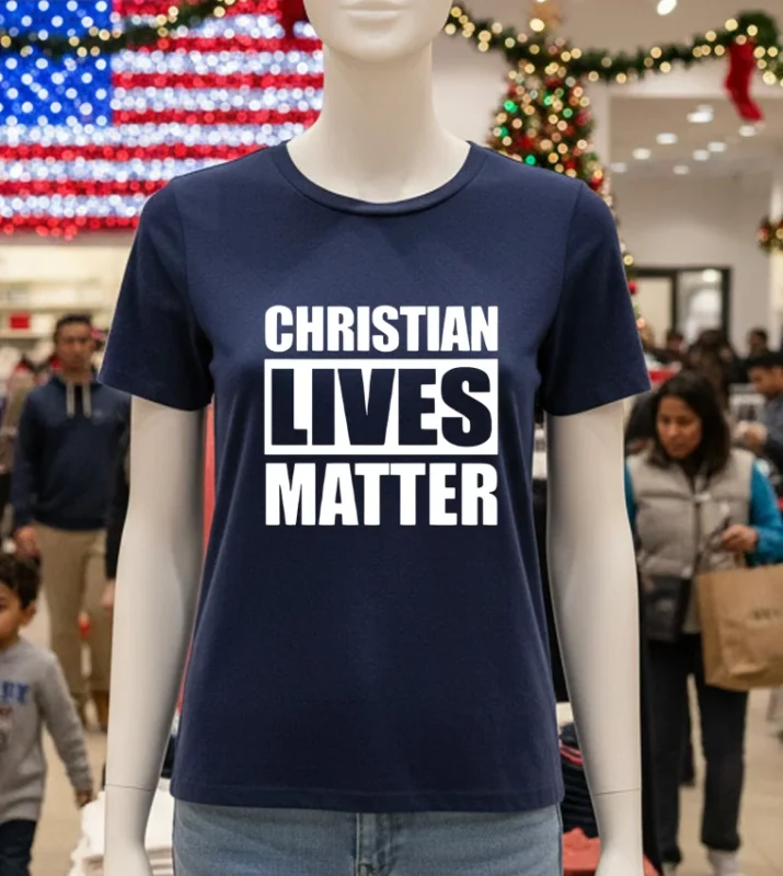 Christian Lives Matter T S   Navy T Shirt