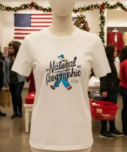 National Geographic It S Time To Explore T S   White T Shirt