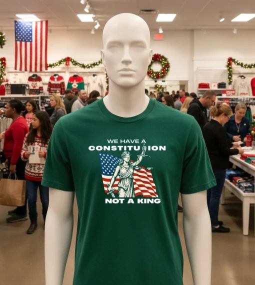 We Have A Constitution Not A King T S   Green T Shirt
