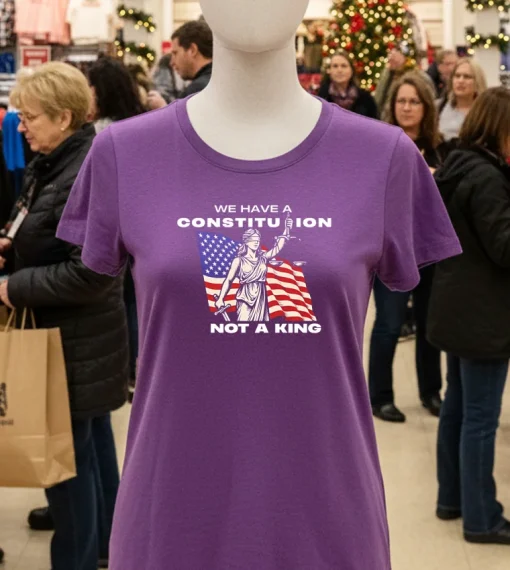 We Have A Constitution Not A King T S   Purple T Shirt