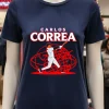 Carlos Correa Queens Baseball Shirt Black T Shirt