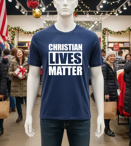 Christian Lives Matter T S   Navy T Shirt