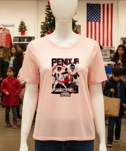 Michael Penix Jr Atlanta Falcons Player Graphic T S   Pink T Shirt
