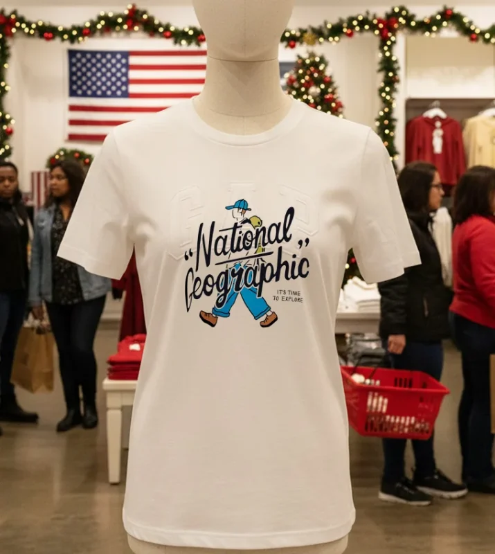 National Geographic It S Time To Explore T S   White T Shirt