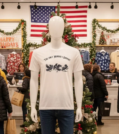 The Only Murder I Support Crows T S   White T Shirt