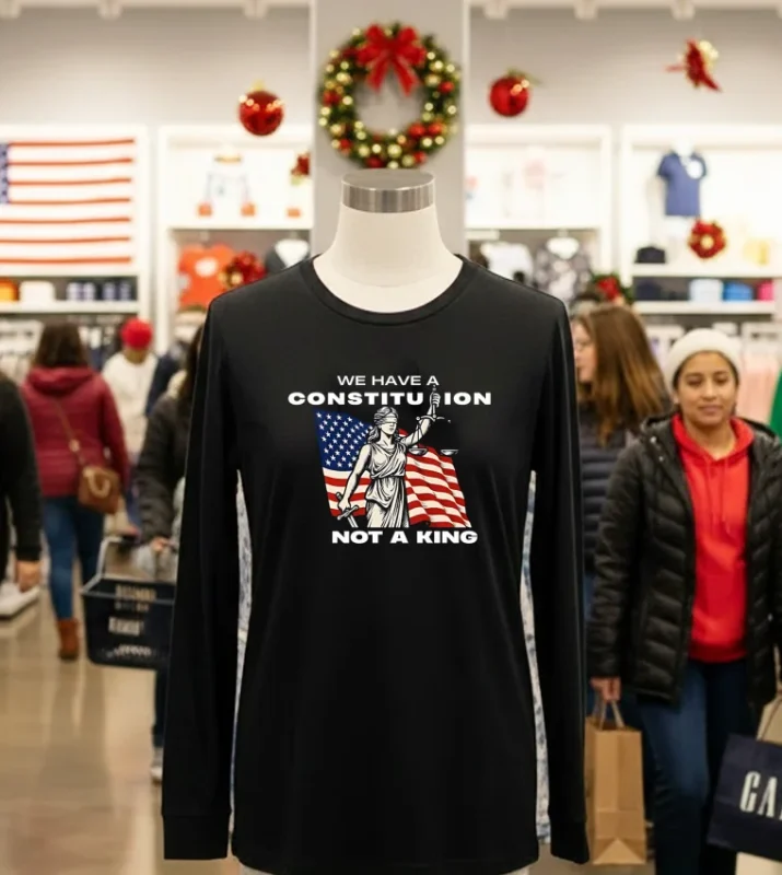 We Have A Constitution Not A King T S   Black T Shirt